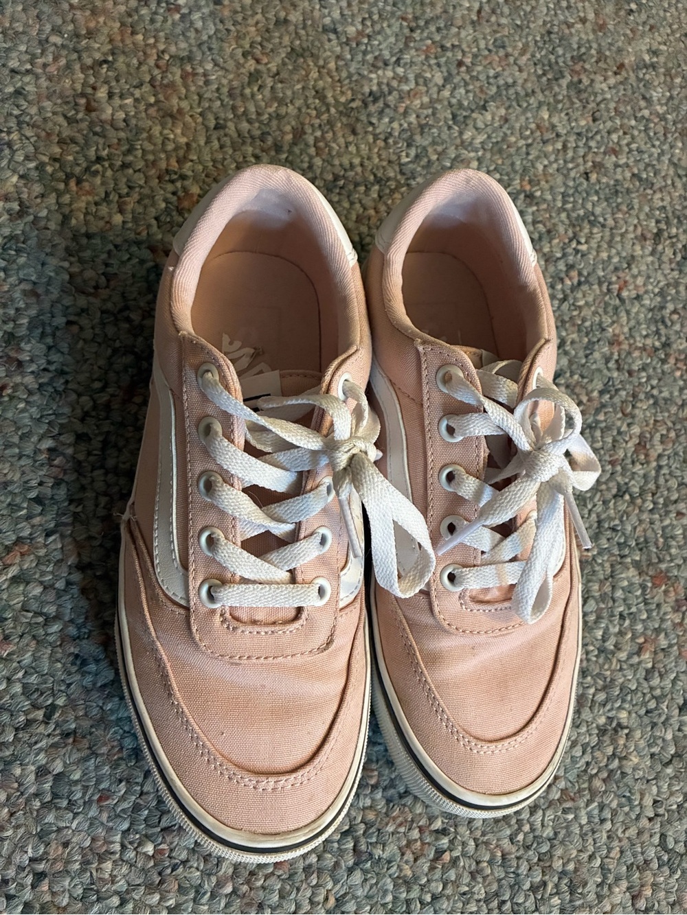 Vans Women's Low-Top Lace-Up Sneakers in Light Pink